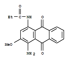 Propanamide,N-(4-amino-9,10-dihydro-3-methoxy-9,10-dioxo-1-anthracenyl)-