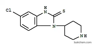Molecular Structure of 84604-99-9 (5-chloro-1,3-dihydro-1-(4-piperidinyl)-1H-benzimidazole-2-thione)