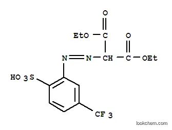Molecular Structure of 84696-91-3 (diethyl hydrogen [[2-sulpho-5-(trifluoromethyl)phenyl]azo]malonate)