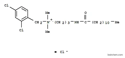 Molecular Structure of 84697-06-3 ((2,4-dichlorobenzyl)dimethyl[3-[(1-oxododecyl)amino]propyl]ammonium chloride)