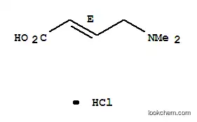 Molecular Structure of 848133-35-7 (2-Butenoic acid,4-(dimethylamino)-, hydrochloride (1:1), (2E)-)