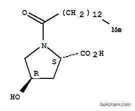Molecular Structure of 848390-99-8 (N-Tetradecanoyl-4-hydroxy-L-proline)
