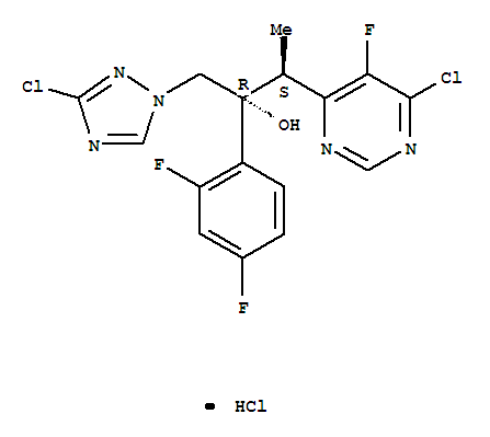 3-(6-Chloro-5-fluoropyrimidin-4-yl)-2-(2,4-difluorophenyl)-1-(3-chloro-1H-1,2,4-triazol-1-yl)butan-2-ol hydrochloride