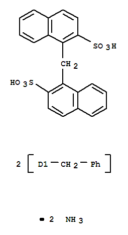 diammonium 1,1'-methylenebis[(phenylmethyl)naphthalene-2-sulphonate]