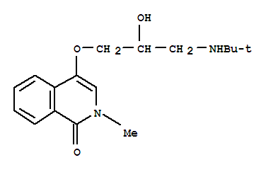 1(2H)-Isoquinolinone,4-[3-[(1,1-dimethylethyl)amino]-2-hydroxypropoxy]-2-methyl-