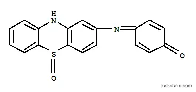 Molecular Structure of 85153-42-0 (4-(10H-phenothiazin-2-ylimino)cyclohexa-2,5-dien-1-one S-oxide)