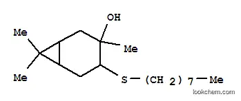 Molecular Structure of 85187-15-1 (3,7,7-trimethyl-4-(octylthio)bicyclo[4.1.0]heptan-3-ol)