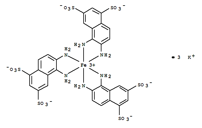 Ferrate(3-),tris[5,6-di(amino-kN)-1,3-naphthalenedisulfonato(2-)]-, potassium (1:3)(85187-44-6)