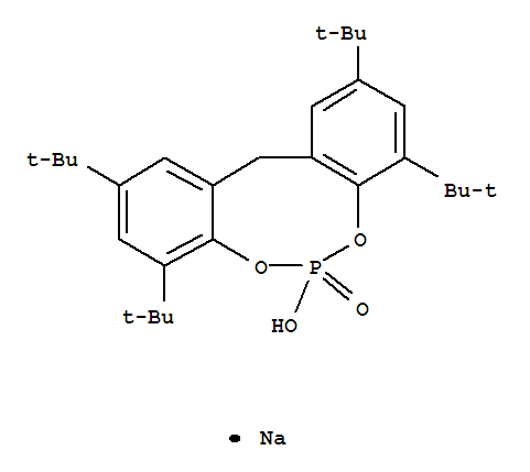 12H-Dibenzo[d,g][1,3,2]dioxaphosphocin,2,4,8,10-tetrakis(1,1-dimethylethyl)-6-hydroxy-, 6-oxide, sodium salt (1:1)