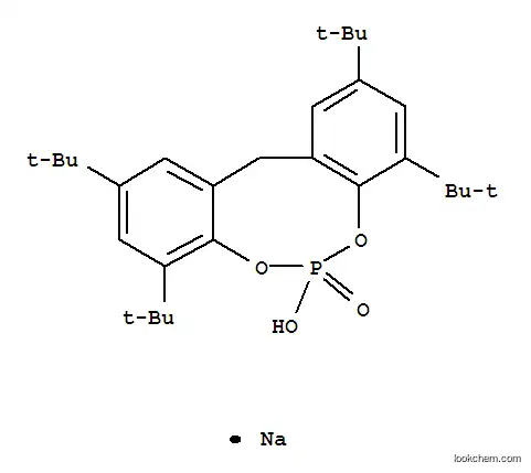 Molecular Structure of 85209-91-2 (Sodium 2,2'-methylene-bis-(4,6-di-tert-butylphenyl)phosphate)