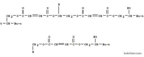 Molecular Structure of 85237-79-2 (1,2,3-propanetriyl tris(2-ethylhexyl) trimaleate)