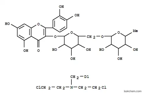Molecular Structure of 85625-48-5 (rutin-N-mustard)