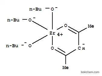 Molecular Structure of 85626-36-4 (Zirconium,tributoxy(2,4-pentanedionato-.kappa.O,.kappa.O')-)