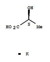 Propanoic acid,2-hydroxy-, potassium salt (1:1), (2S)-