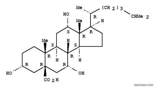 Molecular Structure of 863-39-8 ((3R,5R,7R,8R,9S,10R,12S,13R,14S,17R)-3,7,12-trihydroxy-10,13-dimethyl-17-[(])
