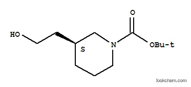 Molecular Structure of 863578-32-9 ((S)-1-N-Boc-3-(2-hydroxyethyl)piperidine)