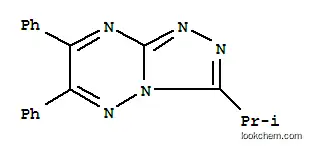 Molecular Structure of 86870-05-5 (1,2,4-Triazolo(4,3-b)-1,2,4-triazine, 3-isopropyl-6,7-diphenyl-)