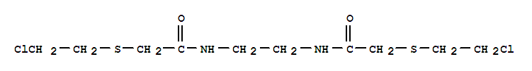 2-(2-chloroethylsulfanyl)-N-[2-[[2-(2-chloroethylsulfanyl)acetyl]amino]ethyl]acetamide