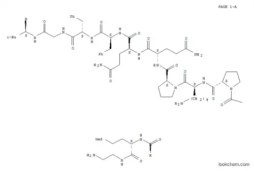 Molecular Structure of 87081-44-5 (substance P, aminoethyl(2)-Met(11)-)