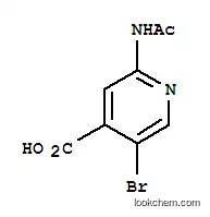 Molecular Structure of 871269-03-3 (2-ACETAMIDO-5-BROMOISONICOTINIC ACID)