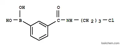 Molecular Structure of 874288-10-5 (3-(3-CHLOROPROPYLCARBAMOYL)BENZENEBORONIC ACID)