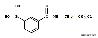 Molecular Structure of 874288-12-7 (3-(2-CHLOROETHYLCARBAMOYL)BENZENEBORONIC ACID)