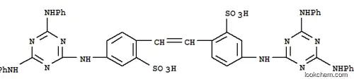 Molecular Structure of 88-38-0 (4,4'-bis[4,6-bis(anilino)-1,3,5-triazin-2-yl]aminostilbene-2,2'-disulphonic acid)