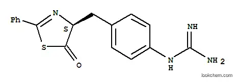 Guanidine, (4-((4,5-dihydro-5-oxo-2-phenyl-4-thiazolyl)methyl)phenyl)-, (S)-