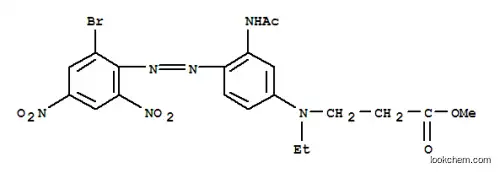Molecular Structure of 88351-61-5 (methyl N-[3-(acetylamino)-4-[(2-bromo-4,6-dinitrophenyl)azo]phenyl]-N-ethyl-beta-alaninate)