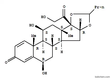 Molecular Structure of 88411-77-2 (6-BETA-HYDROXY BUDESONIDE)