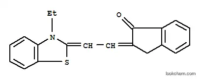 Molecular Structure of 88454-41-5 ((2E)-2-[(2Z)-2-(3-ETHYL-1,3-BENZOTHIAZOL-2(3H)-YLIDENE)ETHYLIDENE]INDAN-1-ONE)