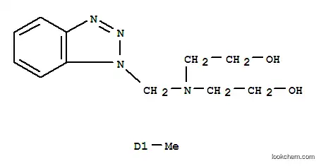 Molecular Structure of 88477-37-6 (Ethanol, 2,2-(methyl-1H-benzotriazol-1-yl)methyliminobis-)