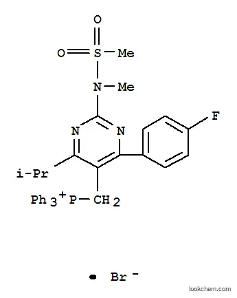 Molecular Structure of 885477-83-8 (Phosphonium, [[4-(4-fluorophenyl)-6-(1-methylethyl)-2-[methyl(methylsulfonyl)amino]-5-pyrimidinyl]me)