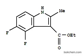 Molecular Structure of 886362-67-0 (4,5-DIFLUORO-2-METHYLINDOLE-3-CARBOXYLIC ACID ETHYL ESTER)