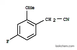 Molecular Structure of 886498-56-2 (2-Methoxy-4-fluorobenzyl cyanide)