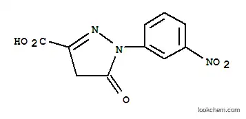 Molecular Structure of 89-27-0 (4,5-dihydro-1-(3-nitrophenyl)-5-oxo-1H-pyrazole-3-carboxylic acid)
