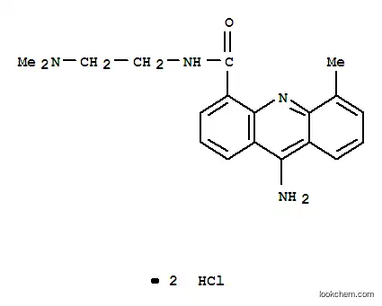 Molecular Structure of 89459-10-9 (9-Amino-N-(2-(dimethylamino)ethyl)-5-methyl-4-acridinecarboxamide dihy drochloride)