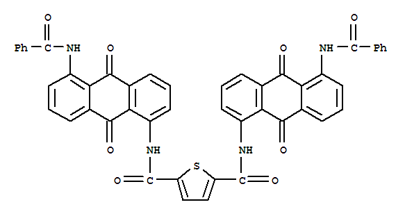 2,5-Thiophenedicarboxamide,N2,N5-bis[5-(benzoylamino)-9,10-dihydro-9,10-dioxo-1-anthracenyl]-