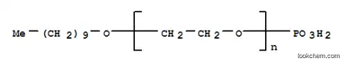 Molecular Structure of 9004-80-2 (Poly(oxy-1,2-ethanediyl), .alpha.-phosphono-.omega.-(decyloxy)-)
