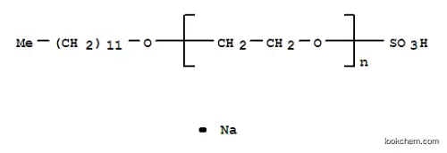 Molecular Structure of 9004-82-4 (Poly(oxy-1,2-ethanediyl),a-sulfo-w-(dodecyloxy)-, sodium salt (1:1))