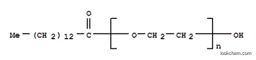 Molecular Structure of 9004-89-1 (Poly(oxy-1,2-ethanediyl), .alpha.-(1-oxotetradecyl)-.omega.-hydroxy-)