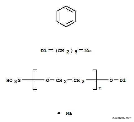 Molecular Structure of 9014-90-8 (SULFATED POE NONYLPHENOL SODIUM SALT)
