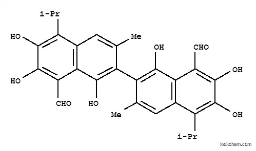 Molecular Structure of 90141-22-3 (GOSSYPOL)
