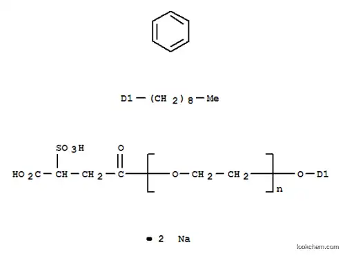Molecular Structure of 9040-38-4 (Poly(oxy-1,2-ethanediyl), .alpha.-(3-carboxy-1-oxo-3-sulfopropyl)-.omega.-(nonylphenoxy)-, disodium salt)