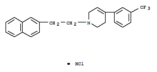 Pyridine,1,2,3,6-tetrahydro-1-[2-(2-naphthalenyl)ethyl]-4-[3-(trifluoromethyl)phenyl]-,hydrochloride (1:1)