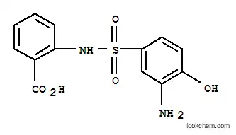 Molecular Structure of 91-35-0 (2-[[(3-Amino-4-hydroxyphenyl)sulphonyl]amino]benzoic acid)