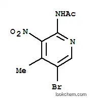 Molecular Structure of 914223-24-8 (N-(4-bromo-5-methyl-6-nitrophenyl)acetamide)