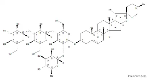 Molecular Structure of 91653-50-8 (glucopyranosyl-(1-3)-deltonin)