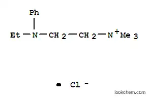Molecular Structure of 92-98-8 ([2-(N-ethylanilino)ethyl]trimethylammonium chloride)