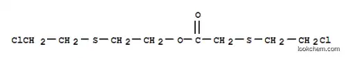 Molecular Structure of 92145-86-3 (2-(2-chloroethylsulfanyl)ethyl 2-(2-chloroethylsulfanyl)acetate)